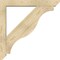 Ekena Millwork Funston Slat Rough Sawn Bracket w/ Offset Brace, Douglas Fir, 6"W x 40"D x 40"H BKT0604X40X40FST06RDF - alternate 2
